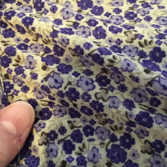 H&M Purple Flowered Top Size L - Picture 3 of 5